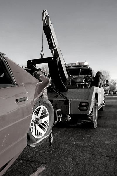 Professional car towing service